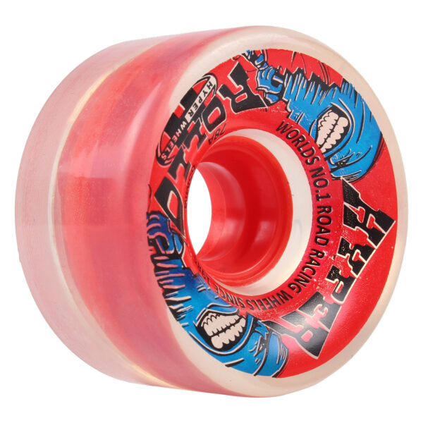 Hyper Rollo Red Transparent Quad Skate Wheels