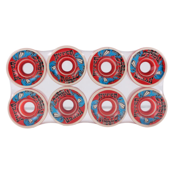 Hyper Rollo Red Transparent Quad Skate Wheels