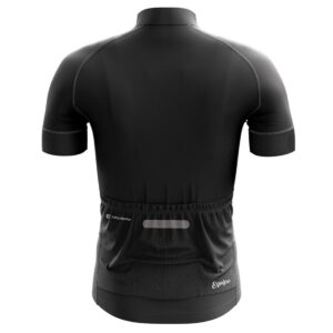 Men's Polyester Plain Cycling Jersey Black