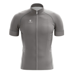 Men's Half Sleeve Cycling Grey Jerseys | Custom Cycling Clothing