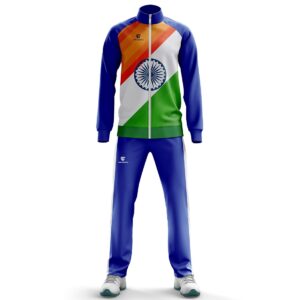 India Tricolor Men's Tracksuits | Indian Flag Print Sports Track Suit