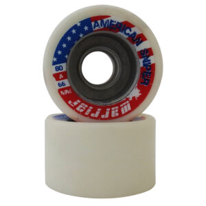 Warrior American Sniper White Quad Skate Wheel with Aluminium Hub