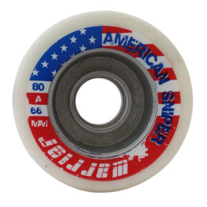 Warrior American Sniper White Quad Skate Wheel with Aluminium Hub