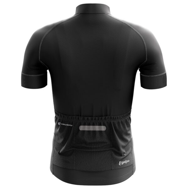 Men's Polyester Plain Cycling Jersey Black