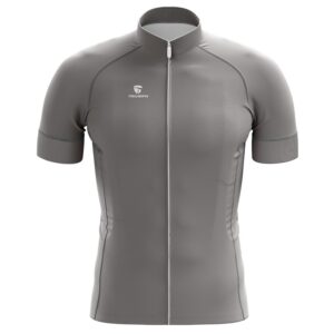 Men's Half Sleeve Cycling Grey Jerseys | Custom Cycling Clothing