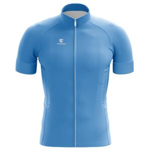 Polyester Drifit Mens Cycling Jersey SKY Blue