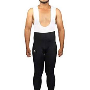 Men Cycling Bib Pants Padded Road Cycling Tights Black