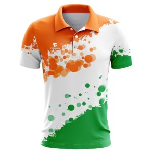 Add to wishlist Polo Neck Happy Independence Day India Flag Color T-Shirt for Boys