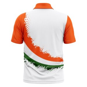 Polo Neck Happy Independence Day T-Shirt for Indian Lover Half Sleeve Republic Day Tshirt Jersey