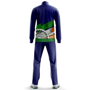 Indian Tri Color Track Suit for Men's | India Sports Tracksuit Blue