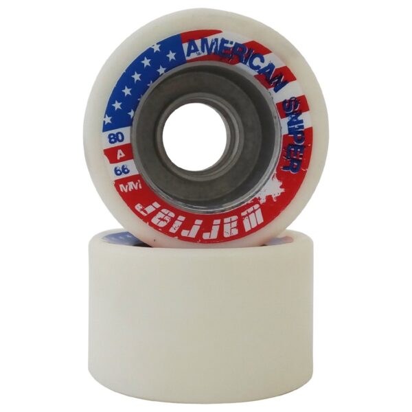 Warrior American Sniper White Quad Skate Wheel with Aluminium Hub