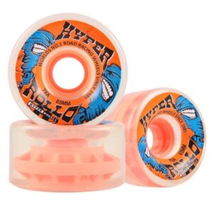 Hyper Rollo Orange Transparent Quad Skate Wheels