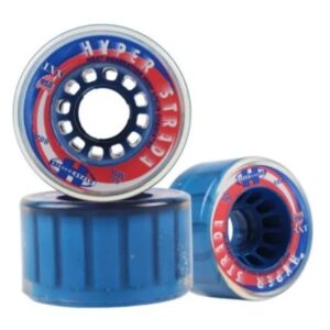 Hyper Strada Blue Transparent Quad Skate Wheels