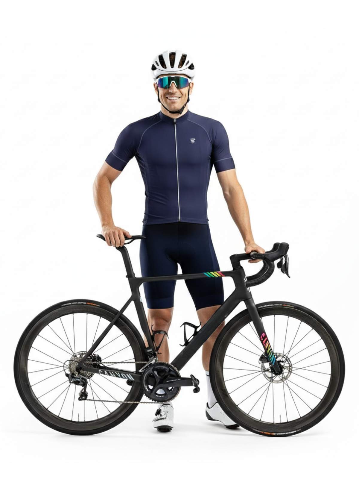 Men's Pro Riding Cycling Jerseys Dark Blue | Custom Bicycle Clothing