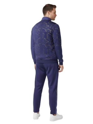 Men Athletic Tracksuit | Running Gym Workout Sports Training Jogging Track Jacket & Pant Set