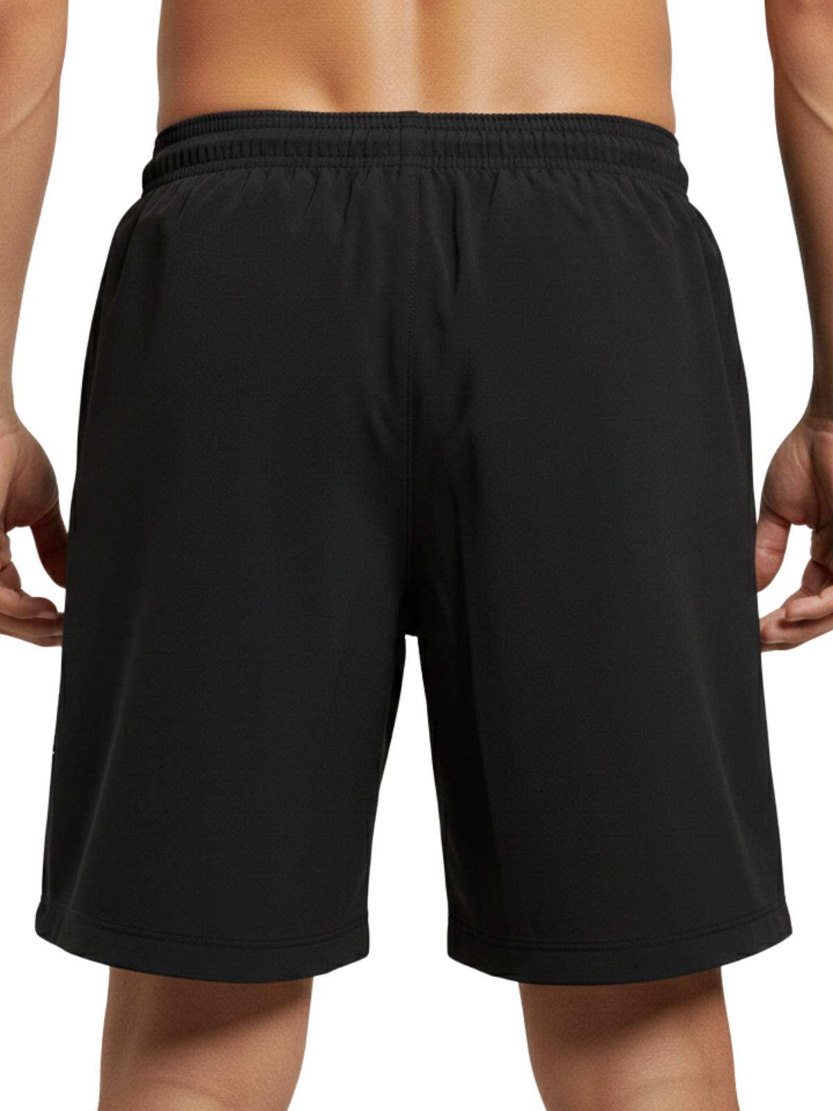 Men’s Running Shorts, Breathable Athletic Black Color Shorts with Moisture-Wicking Fabric & Zipper Pockets for Gym, Workout & Sports