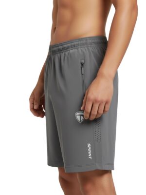 Men’s Running Shorts Light Grey Color | Sports Shorts for Jogging Training & Fitness Gym Workout Outdoor & Travelling and Daily Use