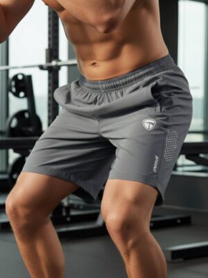 Men’s Running Shorts Light Grey Color | Sports Shorts for Jogging Training & Fitness Gym Workout Outdoor & Travelling and Daily Use