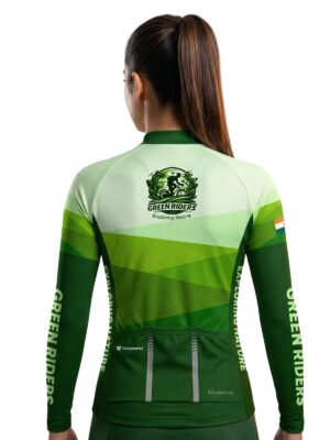 Full Sleeve Cadance Cycling Jersey for Women | Green Riders Cycle Club