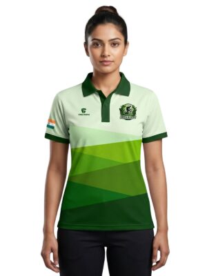 Polo Neck T-Shirts for Women | Green Riders Cycle Club