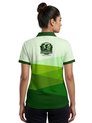 Polo Neck T-Shirts for Women | Green Riders Cycle Club