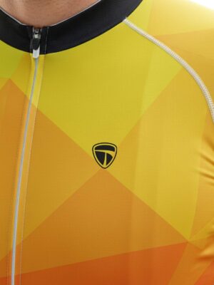 Men’s Cycling Jersey | Custom Sublimation Bicycle Clothes Yellow & Orange Color