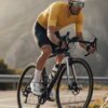 Cycling Jersey for Men Yellow Solid Color