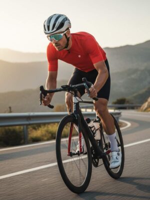 Men's Dri-Fit Cycling Jerseys Red Color | Custom Cycling Wear