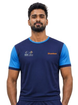 Round Neck Cricket T-Shirts Blue | SRT10 Altevol Sports Academy