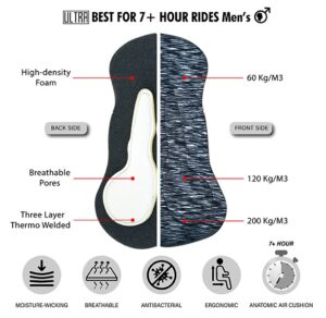 Men's Ultra Cycling Shorts Gel Padded Bicycle Half Pant Tights