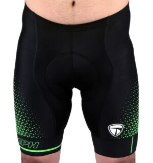 Mens Gel Tech Padded Cycling Shorts Ultra Cycling Half Tights Black Green