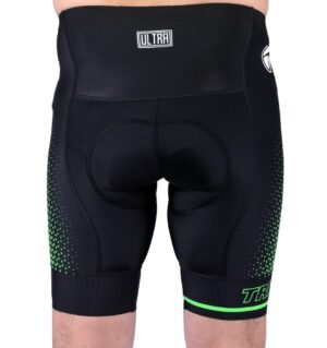 Mens Gel Tech Padded Cycling Shorts Ultra Cycling Half Tights Black Green