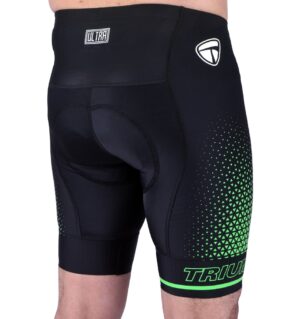 Mens Gel Tech Padded Cycling Shorts Ultra Cycling Half Tights Black Green