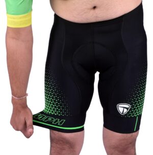 Mens Gel Tech Padded Cycling Shorts Ultra Cycling Half Tights Black Green