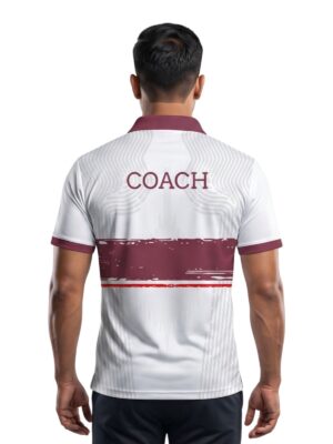 ASA Coach T-Shirts Maroon | Ahmedabad Sports Academy