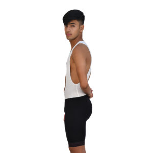 Cycling Bib Shorts for Men | Gel Padded Cycling Bottoms Black & White