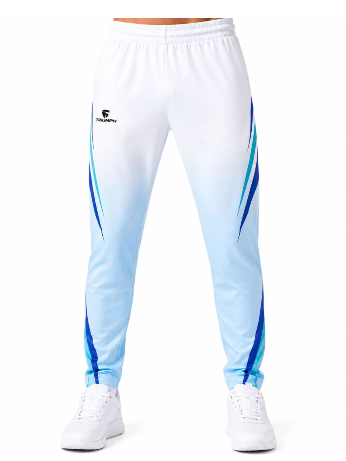 Men's Cricket Pants White with Print | White Cricket Trousers
