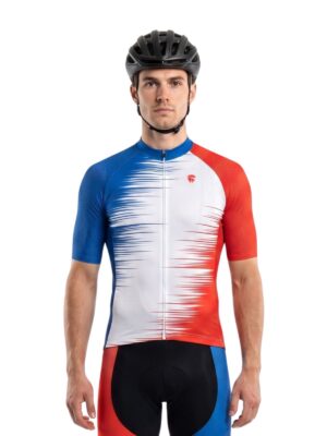 Performance Cycling Jersey for Men | Blue Red White Jerseys
