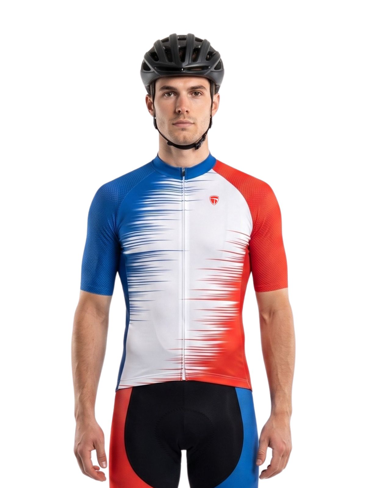 Performance Cycling Jersey for Men | Blue Red White Jerseys