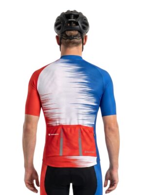 Performance Cycling Jersey for Men | Blue Red White Jerseys