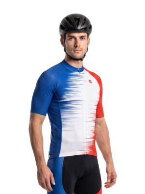 Performance Cycling Jersey for Men | Blue Red White Jerseys