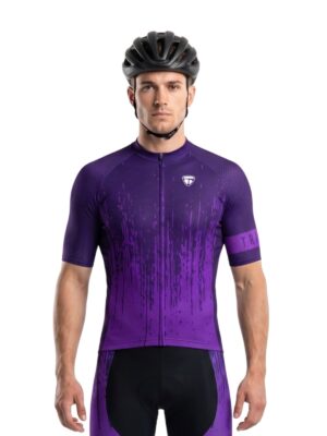 Race Fit Cycling Jersey | Purple Performance Road Bike Jersey