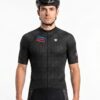 Men's Cycling Bike Jersey Shirt with Rear Pockets Quick Dry Bicycle Jersey