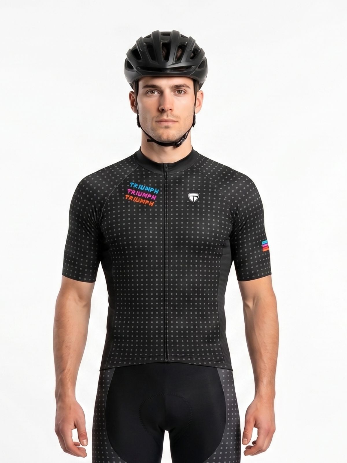 Men's Cycling Bike Jersey Shirt with Rear Pockets Quick Dry Bicycle Jersey