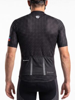 Men's Cycling Bike Jersey Shirt with Rear Pockets Quick Dry Bicycle Jersey