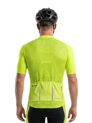 Men's Cycling Jersey Bicycle Biking Bike Shirt Riding Fluorescent Green Top