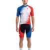 Cycling Set for Men | Blue Red White Jerseys Cycling Padded Shorts
