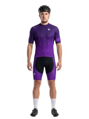 Men's Cycling Set Purple | Gel Padded Cycling Shorts Peloton
