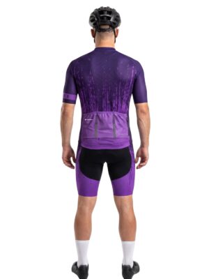 Alternative view of Men's Cycling Set Purple | Gel Padded Cycling Shorts Peloton