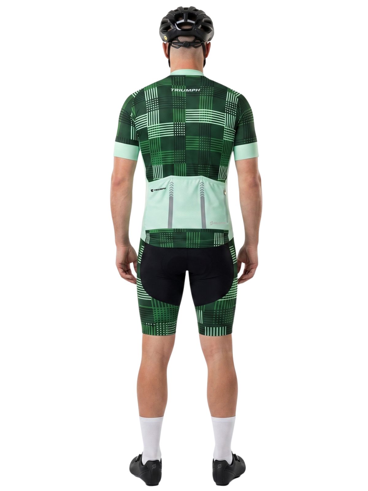 Men's Gel Padded Cycling Shorts Sets | Peloton Cycling Team Jersey with Name Number
